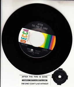 CONWAY TWITTY & LORETTA LYNN After The Fire Is Gone 7" 45 rpm vinyl record NEW - Picture 1 of 1