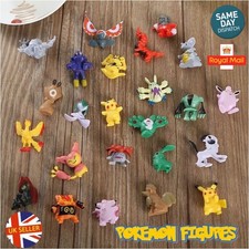 Pokemon Go 24 Mini Figures Kids Cake Toppers With Pikachu Pokeball Toy UK Seller