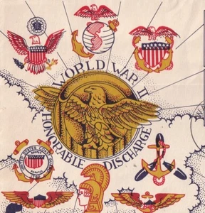 1946 WWII HONORABLE DISCHARGE FDC, WASHINGTON DC FLEETWOOD/KNAPP CACHET 727 - Picture 1 of 4