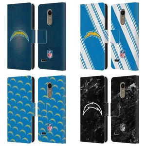 OFFICIAL NFL LOS ANGELES CHARGERS ARTWORK LEATHER BOOK CASE FOR LG PHONES 1 - Picture 1 of 7
