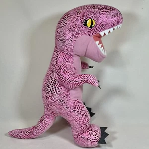 Build A Bear Roaring Tyrannosaurus Rex Metallic Pink Plush, 16" - Picture 1 of 12