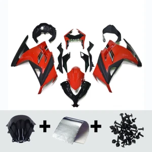 Kit de carenados ABS para Kawasaki EX300R Ninja300 2013-2017 kit de carrocería rojo negro - Imagen 1 de 8