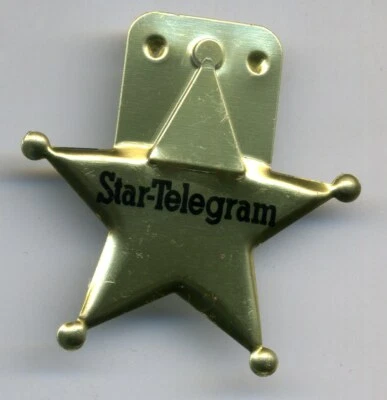 Star-Telegram Newspaper Top Tab Badge Pin NOS - Image 1 of 2
