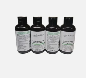 Lot of 4 Botanicals Tea Tree Oil & Salicylic Acid Balancing Face Wash, 4 oz - Picture 1 of 2
