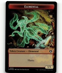 FOIL - MTG - Elemental (0024)   Spider - Commander Masters - Token - Picture 1 of 2