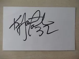 Ki-Jana Carter handsignierte Karteikarte 3" x 5" - Bild 1 von 3