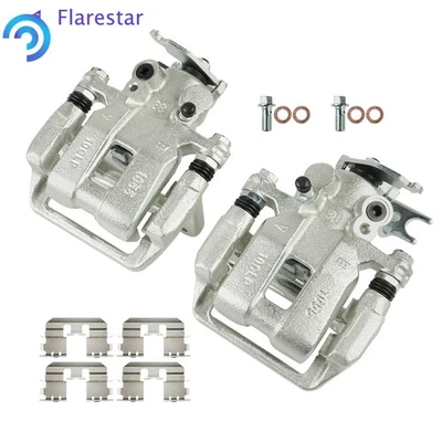 Pair 2 Rear Brake Calipers w/ Bracket for Acura TSX 2008-2012 Honda Accord 2.4L - Image 1 of 4