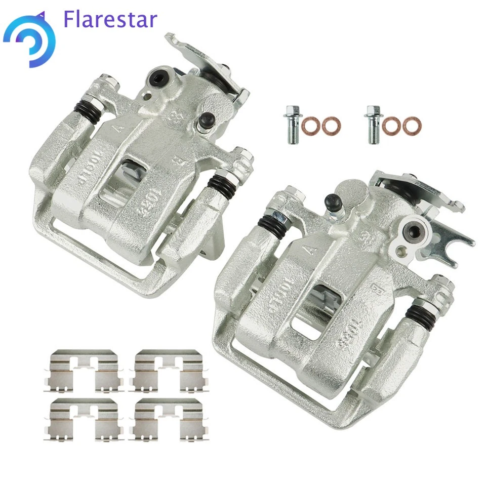 Par de 2 pinzas de freno traseras con soporte para Acura TSX 2008-2012 Honda Accord 2,4 L Foto 1 de 4