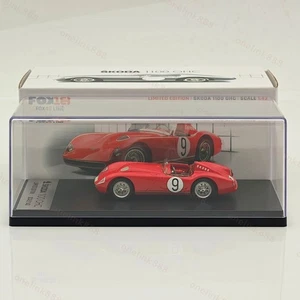 FOX18 1:43 Škoda 1100 OHC Ganador #9 1958 Resina Roja Modelo Coche Colección Limitada - Imagen 1 de 10