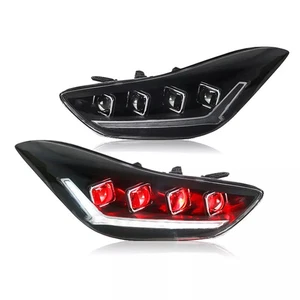 Devil Eyes Headlight with Dynamic Animation For 2012-16 Hyundai Elantra 3rd Gen - Picture 1 of 4