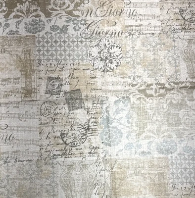 Waverly Documented Vermeil Fabric Sample 26: Linen Metallic #15 - Image 1 of 4