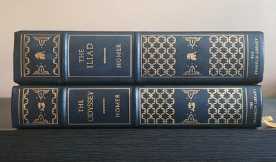 Franklin Library Limited Ed. The Iliad & The Odyssey by Homer in 2 vols Foto 1 de 4