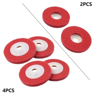 2–10 Stück 4’’ Polierscheibe aus Nylonfaser, Schleifscheibe für Winkelschleifer - Picture 1 of 27