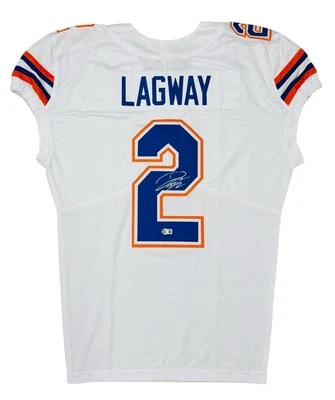 DJ LAGWAY CUSTOM SIGNED JERSEY GAME-CUT WHITE FLORIDA GATORS  BECKETT COA - Image 1 of 3