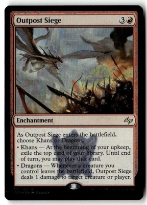 MTG Foil Outpost Siege - Fate Reforged Moderately Played English - Image 1 of 3