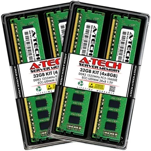 32GB 4x 8GB PC3-10600E ECC UDIMM Synology RackStation RS3411xs Memory RAM - Picture 1 of 5