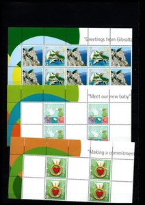 Gibraltar 2007, 5 Blocks: Birth, Love, Commitment, Greetings **/MNH (2 Scans) - Picture 1 of 2
