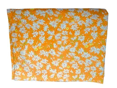 Waverly F. Schumacker Quilted Bedspread 112”x78” Comforter MCM  Mod Daisy - Image 1 of 4
