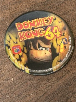 Donkey Kong 64 Nintendo N64 Lenticular Promotional Button Pin Promo Pinback N - Image 1 of 4