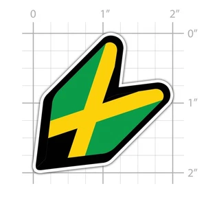 Jamaican Driver Badge Soshinoya Sticker for water bottle phone tumbler hard hat - Picture 1 of 4