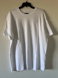 Porter & Ash Hemd Herren Medium Luxus Essentials Weiß Crew 100% Baumwolle - Bild 1 von 10