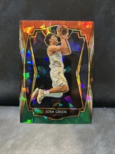 2020-21 Panini Select #192 Josh Green Red White Green Cracked Ice RC Mavericks - Picture 1 of 2