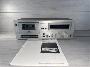 TECHNICS RS-M8 TAPE DECK DOLBY NR CASSETTA RETRÒ ARGENTO CON MANUALE - Foto 1 di 19