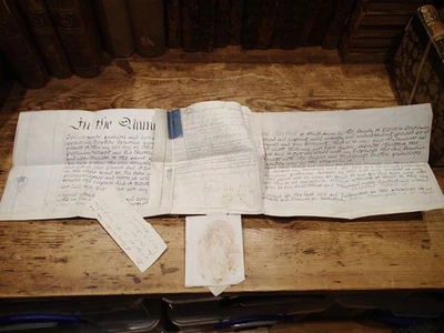 (AJ) 1811 Vellum probate , of Vincent Herbert from Kings Lynn Norfolk, - Image 1 of 4