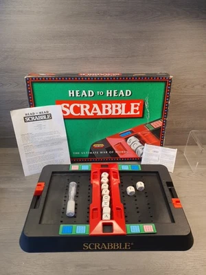 Vintage Scrabble Head to Head Board Game by Spears Games 1997 Complete  - Image 1 of 4