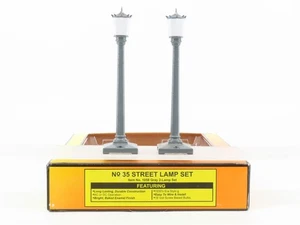 O 1/48 Scale MTH Rail King 1058 Die-Cast Street Lamp No. 35 Set of 2 - Picture 1 of 7