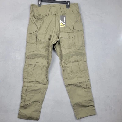 IDOGEAR G3 Tactical Pants Mens 34W Green Cargo Ripstop Knee Pads Airsoft Hunting - Image 1 of 4