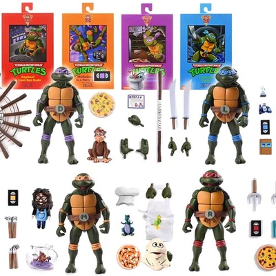 NECA Teenage Mutant Ninja Turtles Pizza Club TMNT 7" Figure Exclusive Official - image 1 of 4