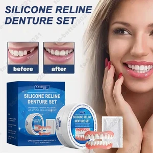 Set di protesi dentarie Reline faccette dentali a clip kit superiore e inferiore - Bild 1 von 12