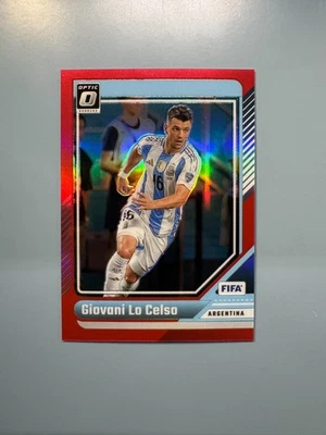 2024-25 Panini Donruss Fifa - Optic Giovani Lo Celso #72 Red Prizm 078/299 - Image 1 of 4
