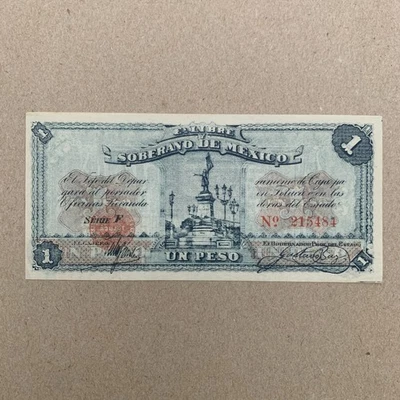 Rare Mexico Rev / Estado Libre y Soberano P#S881 Banknote Mexican Currency Money - Image 1 of 4