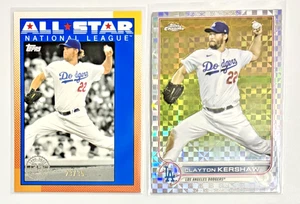 2025 Topps Series 2 1990 TOPPS ALL-STAR #90AS-27 Clayton Kershaw (Dodgers) ERROR - Picture 1 of 2