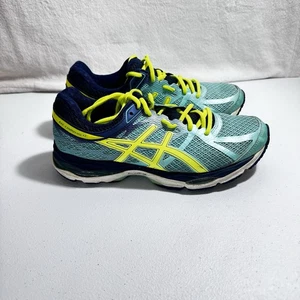Asics Gel Cumulus 17 Running Shoes Women's Size 7.5 T5D8N Purple Green Sneakers - Picture 1 of 6