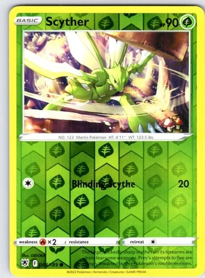 Scyther (004) Common SWSH10: Astral Radiance Reverse Holo 004/189 LP - Image 1 of 2