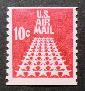 C73 MNH 1968 10c Fifty 50 Star Runway strip aviation planes landing takeoff - Picture 1 of 1