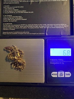 9ct Gold double link bracelet 20cm 6.8g - Image 1 of 3