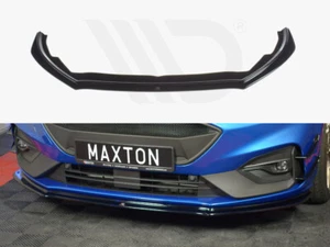 Front Diffuser Diffusor V4 Maxton Design Gloss Black Abs For Ford Focus Mk4 St - Picture 1 of 5