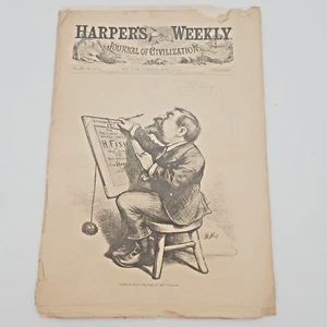 Harper's Weekly Magazine June 24, 1876 Knights Templar Parade Duilio Launch GAC - Picture 1 of 18