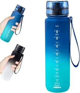 34oz(1000ml) Water Bottle Wide Mouth Bottle for Bicycle Camping Outdoor Yoga Gym - Picture 1 of 11