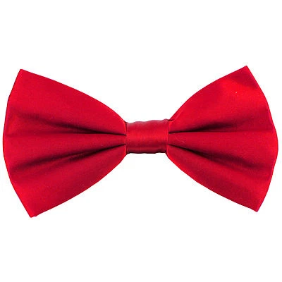 New in box men's silk pre-tied bow tie red wedding formal prom party christmas - Image 1 of 3