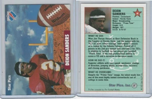 1991 Star Pics Football, #80 Deion Sanders, Florida State University, Mint, ZQL - Picture 1 of 1
