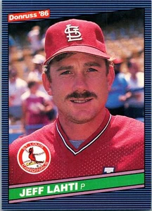 Jeff Lahti 1986 Donruss #475 St. Louis Cardinals - Picture 1 of 2