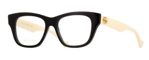 Gucci GG 0999O-002 Black/White Cat-Eye Women Eyeglasses