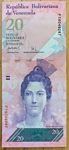 Venezuela, 20 Bolivares, 2007, P-91 UNC - Picture 1 of 2