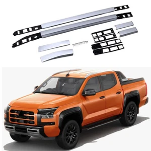 Barra de riel lateral de aluminio para Mitsubishi Triton L200 LC2T 2023 2024 - Imagen 1 de 5