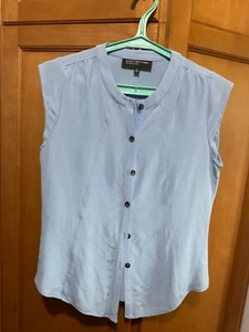 Jones New York Collection Women's 100% Orchid Silk Shirt-6- Pre-Owned - Picture 1 of 3